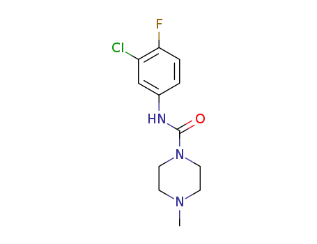 N-(3-chloro-4-fluorophenyl)-4-methylpiperazine-1-carboxamide