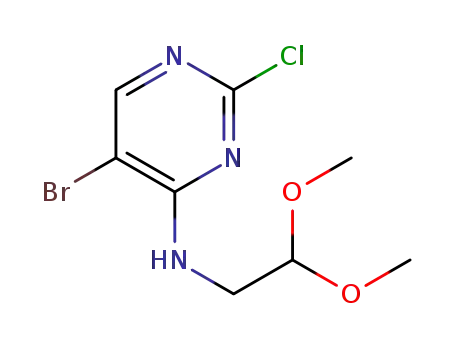 5-bromo-2-chloro-N-(2,2-dimethoxyethyl)pyrimidin-4-amine