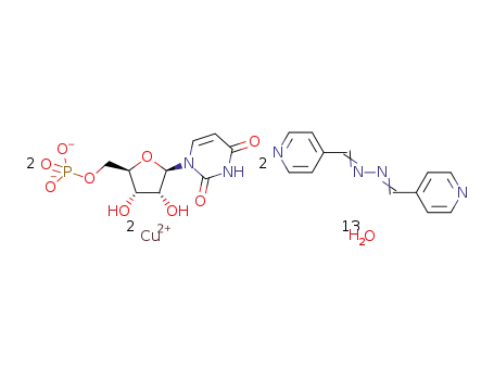 [Cu2(uridine 5'-monophosphate)2(1,4-bis(4-pyridyl)-2,3-diaza-1,3-butadiene)2(H2O)3]*10H2O