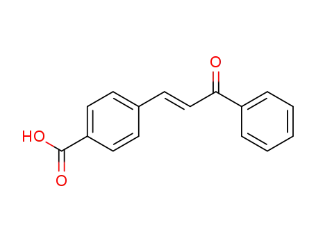Molecular Structure of 20118-38-1 (Benzoic acid, 4-(3-oxo-3-phenyl-1-propenyl)-)
