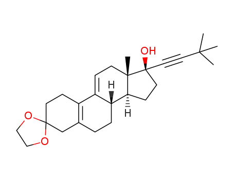 (8S,13S,14S,17S)-17-(3,3-dimethylbut-1-yn-1-yl)-13-methyl-1,2,4,6,7,8,12,13,14,15,16,17-dodecahydrospiro[cyclopenta[a]phenanthrene-3,2’-[1,3]dioxolan]-17-ol