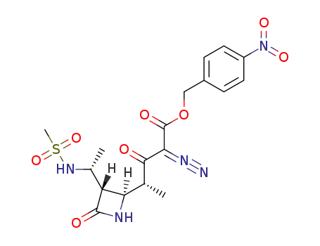 (R)-4-nitrobenzyl 2-diazo-4-((2R,3S)-3-((R)-1-(methylsulfonamido)ethyl)-4-oxoazetidin-2-yl)-3-oxopentanoate