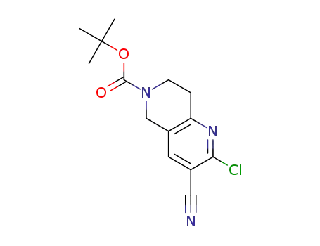 tert-butyl 2-chloro-3-cyano-7,8-dihydro-1,6-naphthyridine-6(5H)-carboxylate