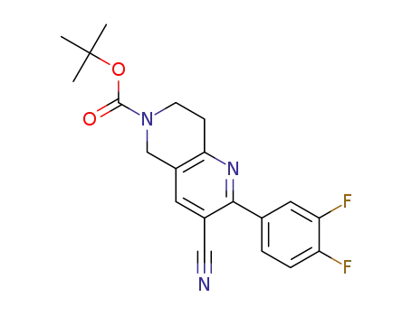 tert-butyl 3-cyano-2-(3,4-difluorophenyl)-7,8-dihydro-1,6-naphthyridine-6(5H)-carboxylate
