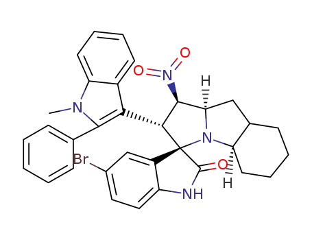 5-bromo-2'-(1-methyl-2-phenyl-1H-indol-3-yl)-nitro-1',2',4a',5',6',7',8',8a',9',9a'-decahydrospiro[indoline-3,3'-pyrrolo[1,2-a]indol]-2-one