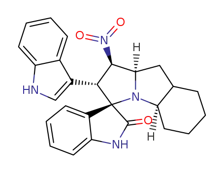 2'-(1H-indol-3-yl)-1'-nitro-1',2',4a',5',6',7',8',8a',9',9a'-decahydrospiro[indoline-3,3'-pyrrolo[1,2-a]indol]-2-one