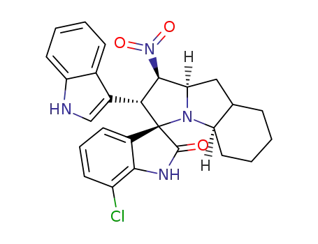 7-chloro-2'-(1H-indol-3-yl)-1'-nitro-1',2',4a',5',6',7',8',8a',9',9a'-decahydrospiro[indoline-3,3'-pyrrolo[1,2-a]indol]-2-one