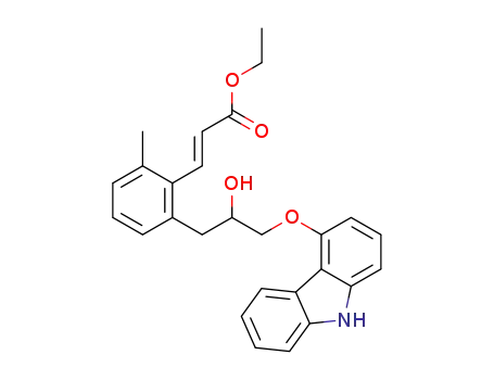 (E)-ethyl 3-(2-(3-((9H-carbazol-4-yl)oxy)-2-hydroxypropyl)-6-methylphenyl)acrylate