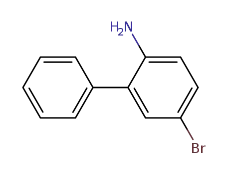 Molecular Structure of 5455-13-0 (5-bromobiphenyl-2-amine)