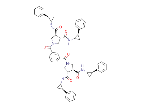 (3S,3’S,4S,4’S)-1,1’-isophthaloylbis-(N3,N4-bis((1S,2R)-2-phenylcyclopropyl)pyrrolidine-3,4-dicarboxainide)