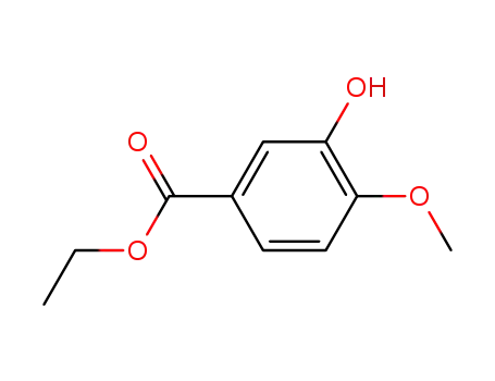 Molecular Structure of 148527-38-2 (ethyl 3 - hydroxy - 4 - Methoxybenzoate)
