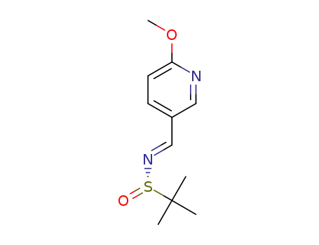 (E)-N-((6-methoxypyridin-3-yl)methylene)-2-methylpropane-2-sulfinamide
