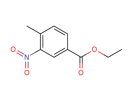 Molecular Structure of 19013-15-1 (Benzoic acid, 4-methyl-3-nitro-, ethyl ester)