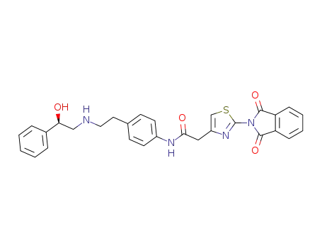 (R)-2-(2-(1,3-dioxoindolin-2-yl)thiazol-4-yl)-N-(4-(2-((2-hydroxy-2-phenylethyl)amino)ethyl)phenyl)acetamide