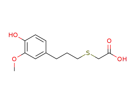 [3-(4-hydroxy-3-methoxy-phenyl)-propylsulfanyl]-acetic acid