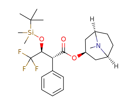(1R,3r,5S)-8-methyl-8-azabicyclo[3.2.1]octan-3-yl (2R,3S)-3-((tert-butyldimethylsilyl)oxy)-4,4,4-trifluoro-2-phenylbutanoate