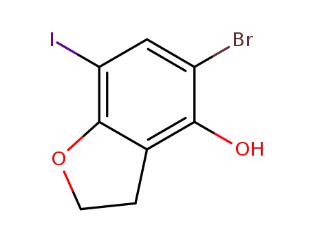 5-bromo-7-iodo-2,3-dihydrobenzofuran-4-ol