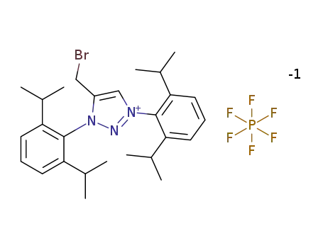 4-(bromomethyl)-1,3-bis(2,6-diisopropylphenyl)-1,2,3-triazolium hexafluorophosphate