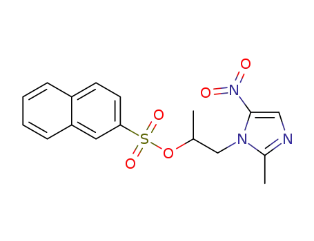 1-(2-methyl-5-nitro-1H-imidazol-1-yl)propan-2-yl naphthalene-2-sulfonate
