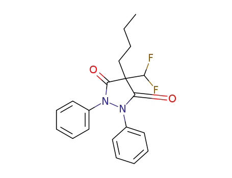 4-butyl-4-(difluoromethyl)-1,2-diphenylpyrazolidine-3,5-dione