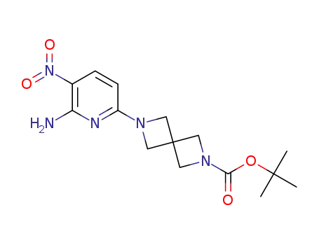 6-(6-amino-5-nitropyridin-2-yl)-2,6-diazaspiro[3.3]heptane-2-carboxylic acid tert-butyl ester