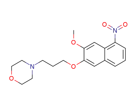4-(3-((3-methoxy-5-nitronaphthalene-2-yl)oxy)propyl)morpholine