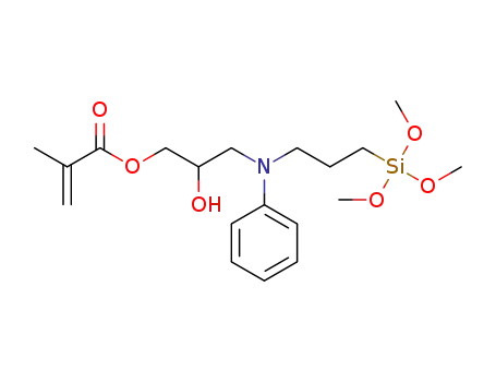 2-hydroxy-3-(phenyl(3-(trimethoxysilyl)propyl)amino)propyl methacrylate