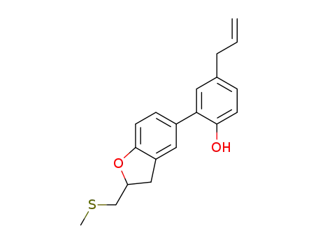 4-allyl-2-(2-((methylthio)methyl)-2,3-dihydrobenzofuran-5-yl)phenol