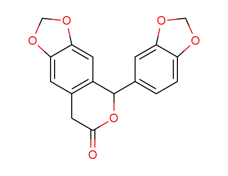 5-benzo[1,3]dioxol-5-yl-5,8-dihydro[1,3]dioxolo[4,5-g]-isochromen-7-one