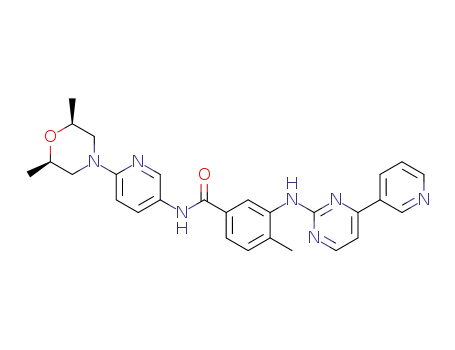 N-(6-((2S,6R)-2,6-dimethylmorpholin-4-yl)pyridin-3-yl)-4-methyl-3-((4-(pyridin-3-yl)pyrimidin-2-yl)amino)benzamide