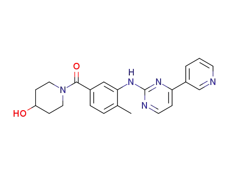 (4-hydroxypiperidin-1-yl)(4-methyl-3-((4-(pyridin-3-yl)pyrimidin-2-yl)amino)phenyl)methanone