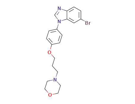 4-(3-(4-(6-bromo-1H-benzo[d]imidazol-1-yl)phenoxy)propyl)morpholine