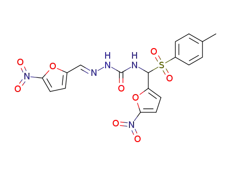 (E)-1-[(5-nitro-2-furyl)methylene]-4-[(5-nitro-2-furyl)(tosyl)methyl]semicarbazide