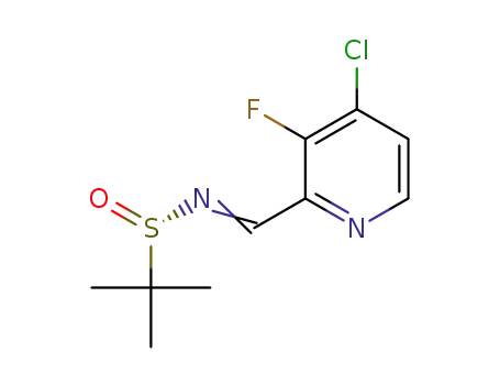 (S)-N-((4-chloro-3-fluoropyridin-2-yl)methylene)-2-methylpropane-2-sulfinamide