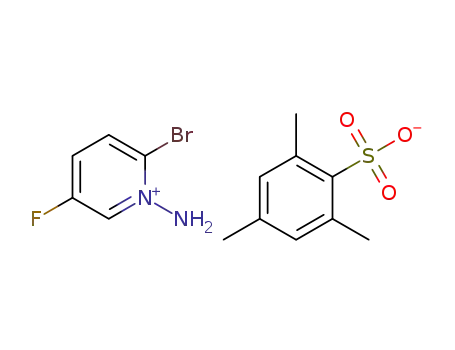 2-bromo-5-fluoro-pyridin-1-ium-1-amine 2,4,6-trimethylbenzenesulfonate