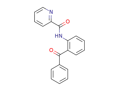 Molecular Structure of 124522-52-7 (2-Pyridinecarboxamide, N-(2-benzoylphenyl)-)
