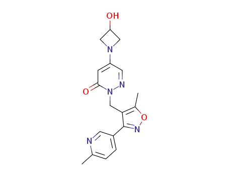 5-(3-hydroxyazetidin-1-yl)-2-[[5-methyl-3-(6-methyl-3-pyridyl)isoxazol-4-yl]methyl]pyridazin-3-one