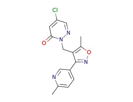 5-chloro-2-[[5-methyl-3-(6-methyl-3-pyridyl)isoxazol-4-yl]methyl]pyridazin-3-one