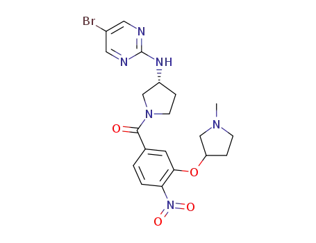 ((R)-3-((5-bromopyrimidin-2-yl)amino)pyrrolidin-1-yl)(3-((1-methylpyrrolidin-3-yl)oxy)-4-nitrophenyl)methanone