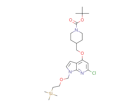 tert-butyl 4-[[6-chloro-1-(2-trimethylsilylethoxymethyl)pyrrolo[2,3-b]pyridin-4-yl]oxymethyl] piperidine-1-carboxylate
