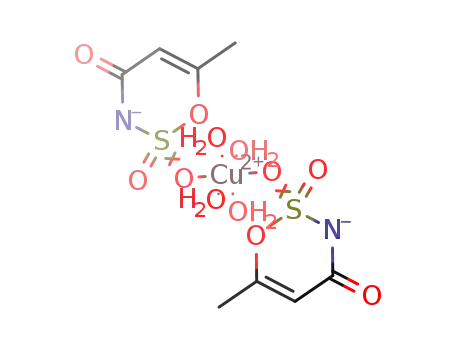 tetraaqua-bis(6-methyl-1,2,3-oxathiazin-4(3H)-onato-2,2-dioxide)copper(II)