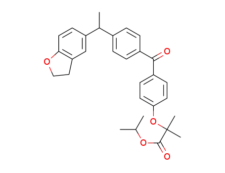 isopropyl2-(4-(4-(1-(2,3-dihydrobenzofuran-5-yl)ethyl)benzoyl)phenoxy)-2-methylpropanoate