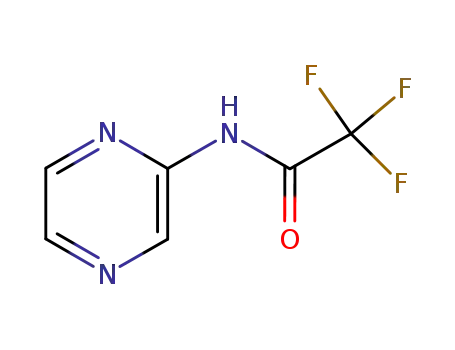 Molecular Structure of 129476-64-8 (2,2,2-TRIFLUORO-N-PYRAZIN-2-YLACETAMIDE)