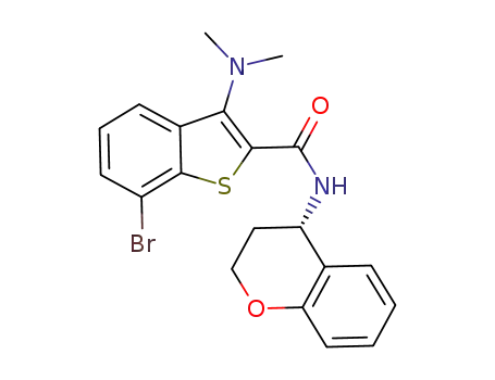 7-bromo-N-[(4S)-3,4-dihydro-2H-chromen-4-yl]-3-(dimethylamino)-1-benzothiophene-2-carboxamide