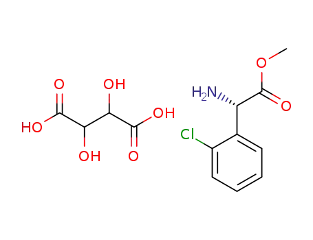 (+)-2-chlorophenylglycine methyl ester tartrate