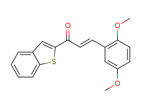(E)-1-(1-benzothiophen-2-yl)-3-(2,5-dimethoxyphenyl)-2-propen-1-one