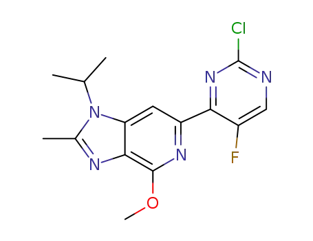 6-(2-chloro-5-fluoropyrimidin-4-yl)-1-isopropyl-4-methoxy-2-methylimidazo[4,5-c]pyridine