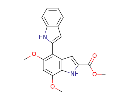 methyl 4-(indol-2'-yl)-5,7-dimethoxyindole-2-carboxylate