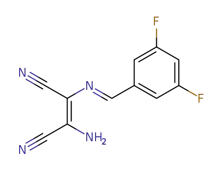 (2Z)-2-amino-3-[(E)-[(3,5-difluorophenyl)methylidene]amino]but-2-enedinitrile