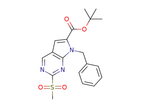 tert-butyl 7-benzyl-2-(methylsulfonyl)-7H-pyrrolo[2,3-d]pyrimidine-6-carboxylate